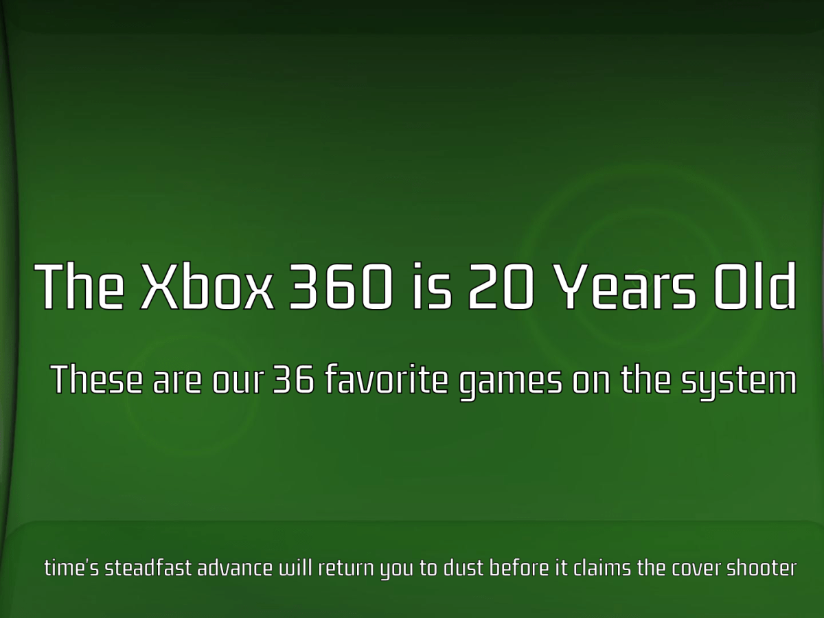 The Xbox 360 Twentieth Anniversary&nbsp;Special